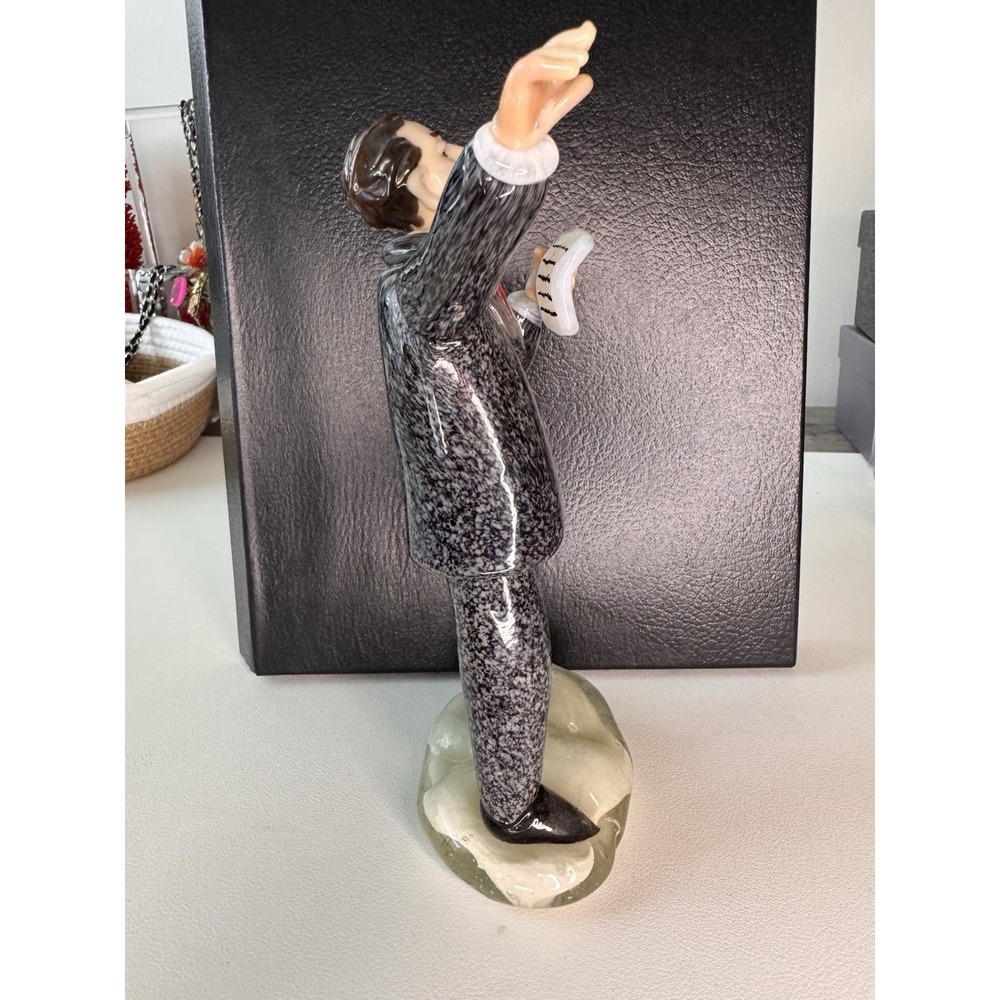 Vintage Murano Style Art Glass Politician Orator Lawyer Figurine Hand Blown 5.5" - Picture 5 of 11